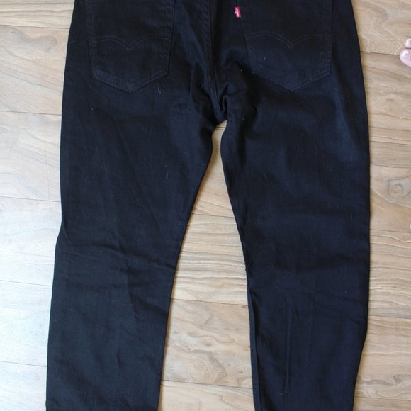 BLACK LEVI'S JEANS MEN'S W 33 L 30 CA00342 WPL423 - Picture 2 of 7
